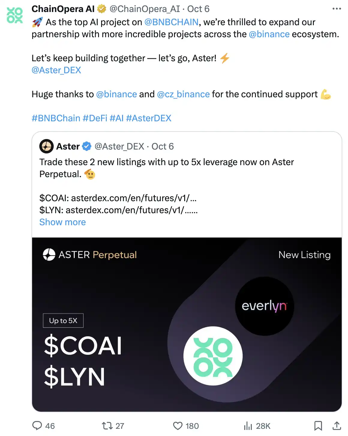 الكشف عن المنطق وراء شعبية ChainOpera AI: منتصف الدورة الدقيقة، FDV يتجاوز 4 مليار دولار أمريكي